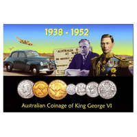 1938 6-Coin Year Set Good-VG
