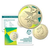 2022 $1 Commonwealth Games Coloured UNC