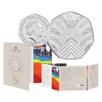  2022 50p 50 Years of Pride Cupro-Nickle Brilliant UNC