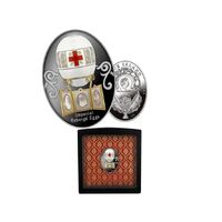 2022 Faberge Eggs - The Red Cross with Imperial Portraits Silver Coin