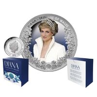 2022 $5 Diana Princess of Wales Coloured 1oz Silver Proof Coin