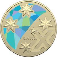 2022 $1 Coloured Letter X for CruX -The Great Aussie Coin Hunt 3 Special Coin