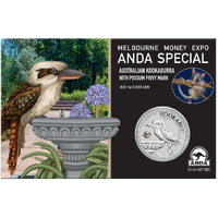 2022 Australian Kookaburra 1oz Silver w/ Possum Privy Mark - Melbourne ANDA Money Expo