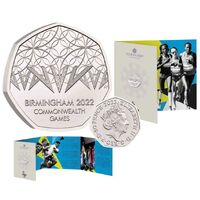  2022 50p Birmingham Commonwealth Games UK Brilliant Uncirculated Coin