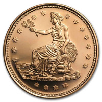 US Trade Dollar 1oz Copper Round