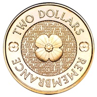 2012 $2 Remembrance Golden Poppy Circ