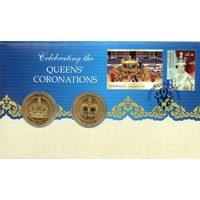 2013 Celebrating the Queens' Coronations 2 coin PNC