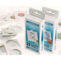 25 X Self Adhesive 2x2 Lighthouse Matrix Coin Holder Flips To Suit All Australian Coins