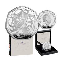 2022 50p 100th Anniversary of Our BBC UK Silver Proof Coin