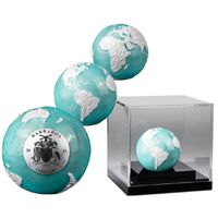 2023 $5 Blue Earth Marble 'Frozen' 3oz Silver Brilliant UNC