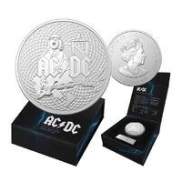 2023 $1 AC/DC Silver Frosted Uncirculated Coin