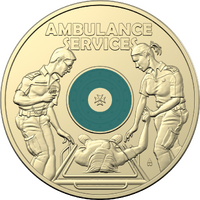2021 $2 Australian Ambulance Services Coloured Coin