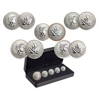 2023 Royal Canadian 35th Anniversary Silver Maple Leaf 5-Coin Fractional Set