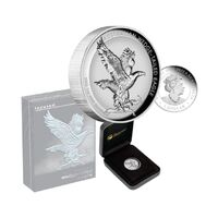2023 1oz Australian Wedge-tailed Eagle Silver Proof Incused Coin HAS MINOR DAMAGE ON OUTER PACKAGING.