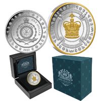 2023 $1 King Charles III Coronation Crown 1oz Silver Proof Coin