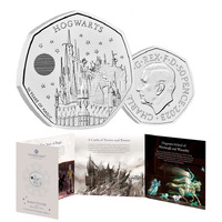 2023 50p Hogwarts School - Harry Potter and the Philosepher's Stone UK Brilliant UNC