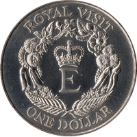 1986 $1 Royal Visit Uncirculated Coin in Capsule