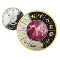 2023 Zodiac Signs - Aries 17.50g Silver Black Proof Coin