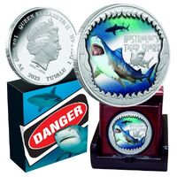 2023 $1 Deadly & Dangerous - Tiger Shark 1 Oz Silver Proof