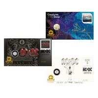 2023 ANDA Brisbane Money Expo PNC Trio $1 Creatures of the Deep + AC/DC Black Ice  + AC/DC Flick the Switch