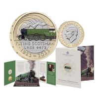 2023 £2 The Centenary of Flying Scotsman UK Brilliant Uncirculated Colour Coin
