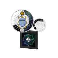 2022 Dung Beetle 17.50g Silver Proof Coin with Opal insert