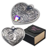 Eternal Love $1 Heart-shaped Silver Antique Coin