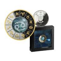 2023 Zodiac Signs - Cancer 17.50g Silver Black Proof Coin