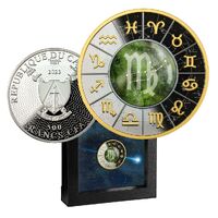 2023 Zodiac Signs - Virgo 17.50g Silver Black Proof Coin