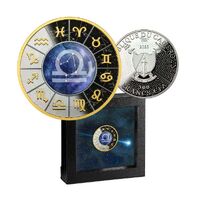  2023 Zodiac Signs -Libra 17.50g Silver Black Proof Coin