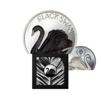 2023 $10 Black Swan 2oz Silver Black Proof Coin
