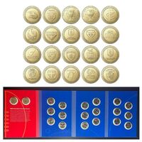 2023 $1 AFL 20 Coin Collection: 20 x $1 Uncirculated Set In Pop In Folder