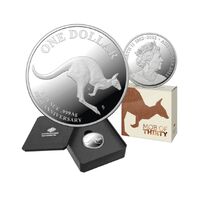 2023 $1 Mob Of Thirty -  30th Anniversary of the Kangaroo Series 1oz Fine Silver ‘C’ Mintmark Proof Coin