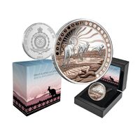 2023 $1 Great Australian Desert 1oz Rose Gold Plated Silver Proof Coin