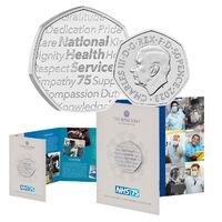 2023 50p The 75th Anniversary of the NHS - National Health Service Cupro-Nickel UNC