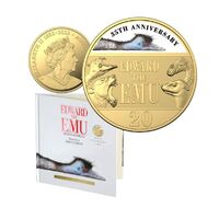 2023 20c 35th Anniversary of Edward the Emu Gold-Plated Deluxe Ed Book