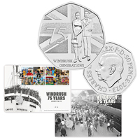 2023 50p 75 Years of Windrush Generation Coin Cover