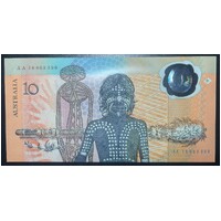 1988 $10 Bicentenary AA16 NPA Blue Folder Collectors Issue Banknote AUNC - No Packaging