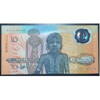 1988 $10 Bicentenary AA11 NPA Blue Folder Collectors Issue Banknote AUNC - No Packaging