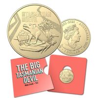 2023 $1 Aussie Big Things – The Big Tasmanian Devil Coin In Card