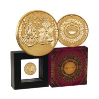 2023 Diwali 1oz Silver Gilded Medallion
