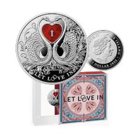 2022 Let Love In 17.50g Silver Proof Coin