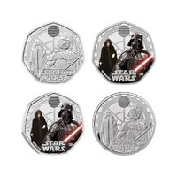 2023 Star Wars Darth Vader and Emperor Palpatine UK Coin Collection