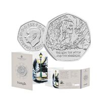  2023 50p The Lion, the Witch and the Wardrobe UK Brilliant Uncirculated Coin