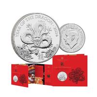  2024 £5 Lunar Year of the Dragon Brilliant Uncirculated Coin
