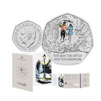 2023 50p The Lion, the Witch and the Wardrobe UK Brilliant Uncirculated Colour Coin