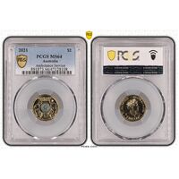 MS64 2021 $2 Ambulance Service PCGS Certification Number: 47128108
