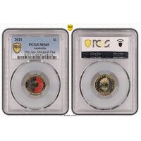 MS65 2021 $2 50th Ann Aboriginal Flag PCGS Certification Number: 47128121