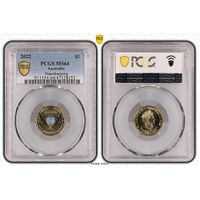 MS64 2022 $2 Peacekeeping PCGS Certification Number: 47128153