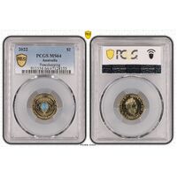 MS64 2022 $2 Peacekeeping PCGS Certification Number: 47128155